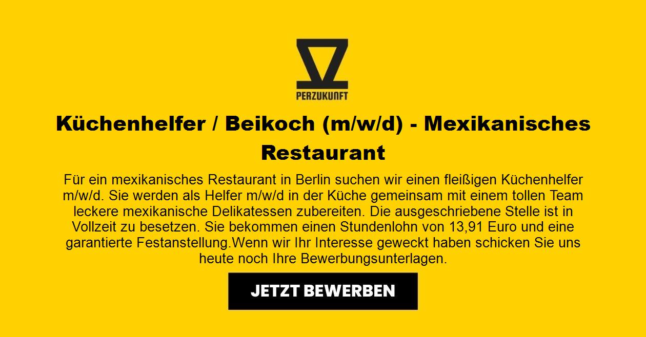 Küchenhelfer / Beikoch (m/w/d) - Mexikanisches Restaurant