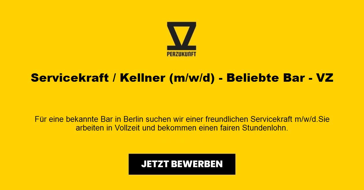 Servicekraft / Kellner (m/w/d) - Beliebte Bar - VZ