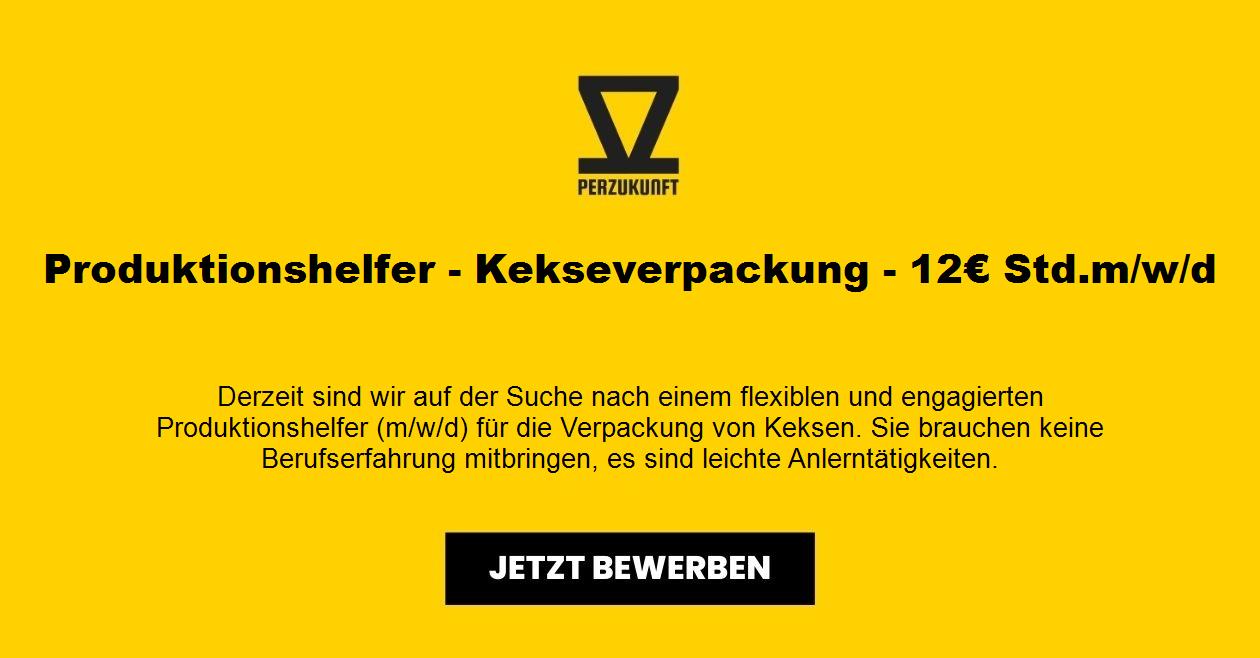 Produktionshelfer - Kekseverpackung - 12,83€ Std.m/w/d