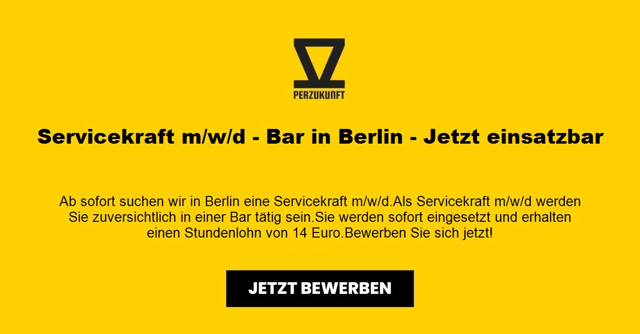 Servicekraft m/w/d - Bar in Berlin - Jetzt einsatzbar