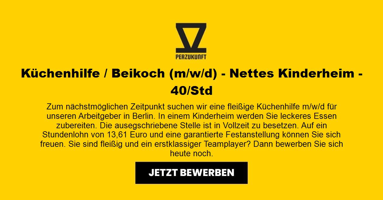 Küchenhilfe / Beikoch (m/w/d) - Nettes Kinderheim - 40/Std