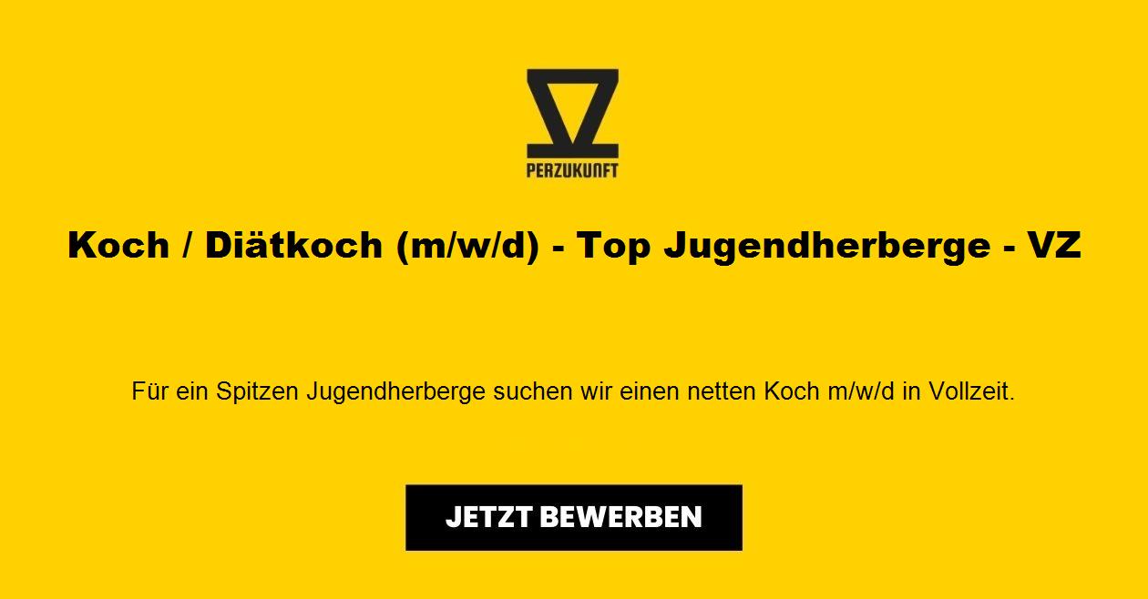 Koch / Diätkoch (m/w/d) - Top Jugendherberge - VZ