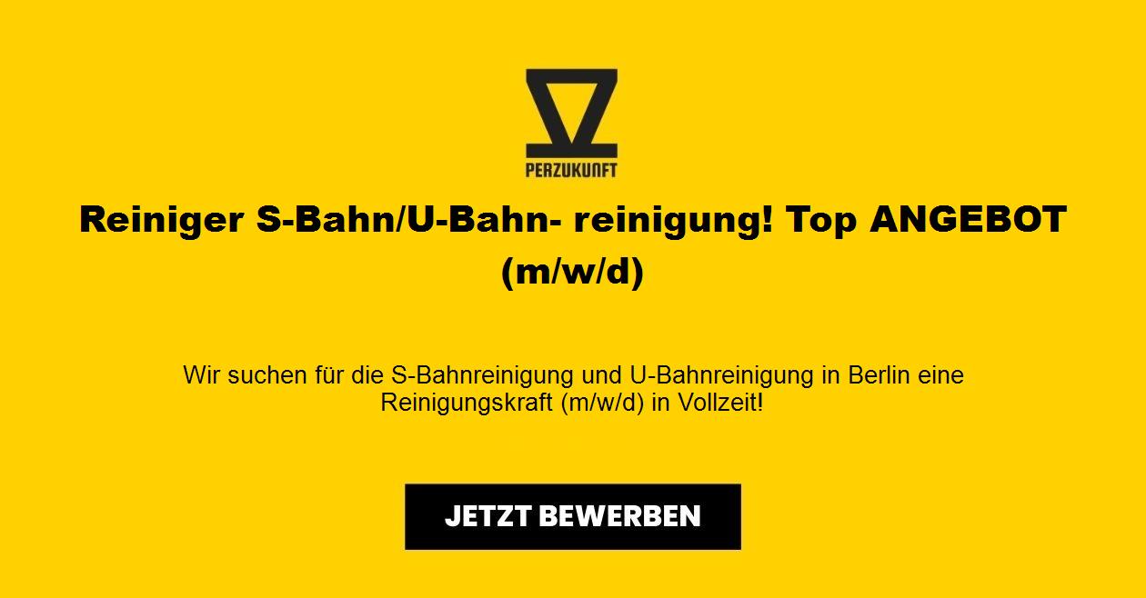 Reiniger S-Bahn/U-Bahn- reinigung! Top ANGEBOT (m/w/d)
