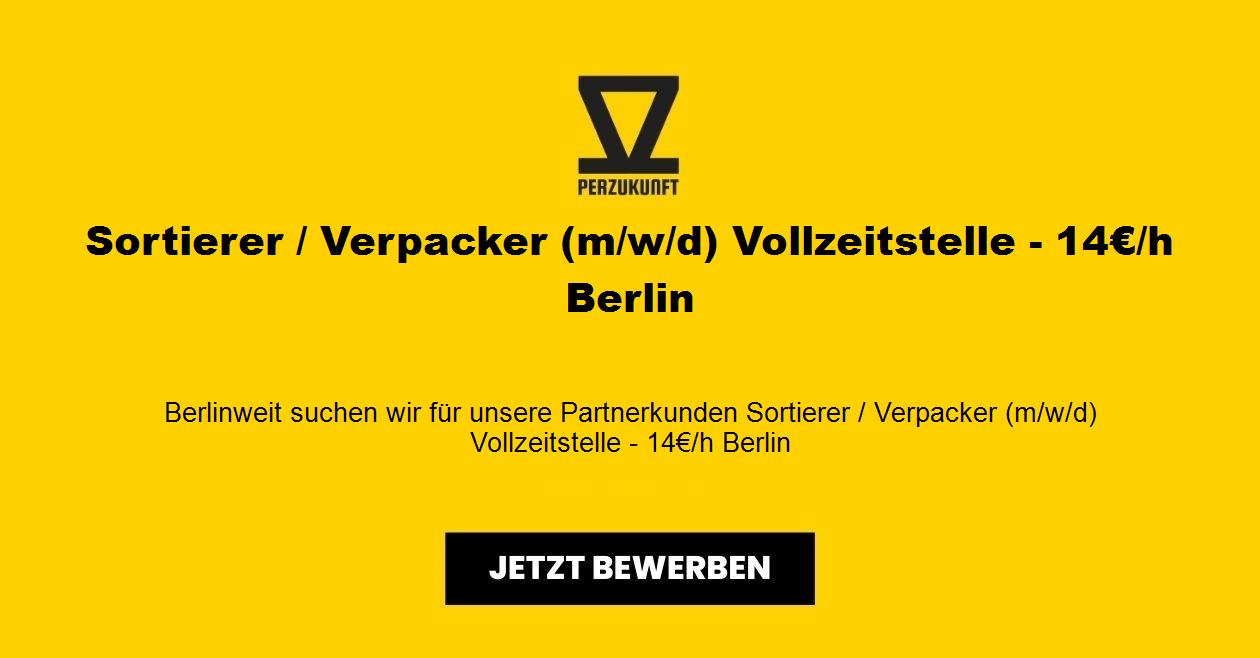 Sortierer / Verpacker (m/w/d) Vollzeitstelle - 15,48€/h Berlin