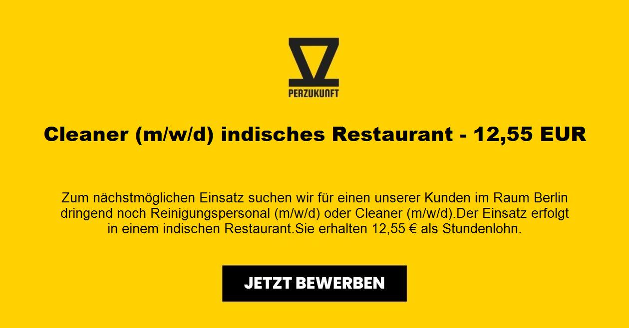 Cleaner (m/w/d) indisches Restaurant - 13,42 EUR