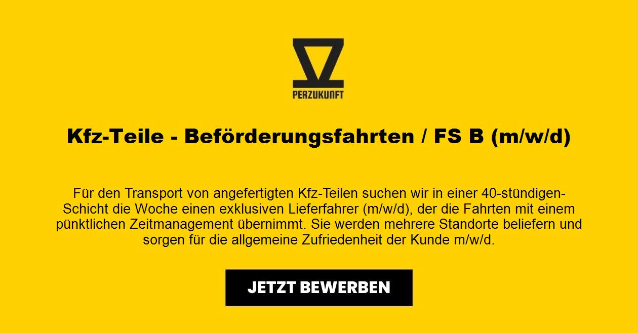 Kfz-Teile - Beförderungsfahrten / FS B (m/w/d)