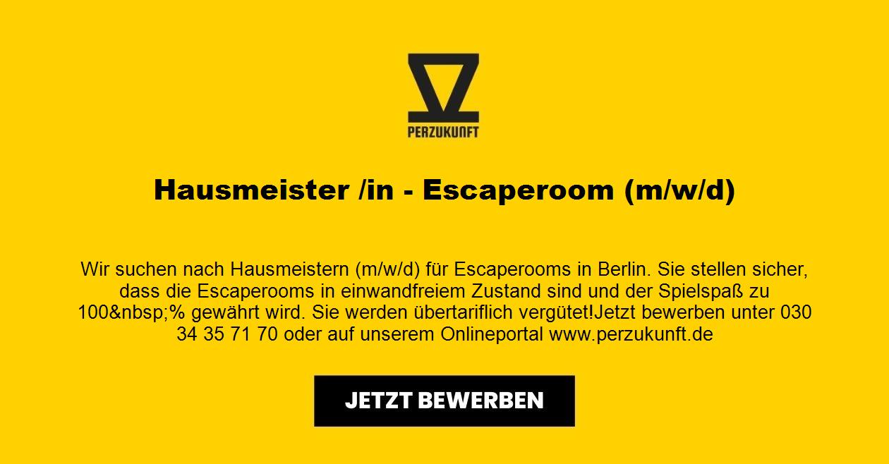 Hausmeister /in - Escaperoom (m/w/d)
