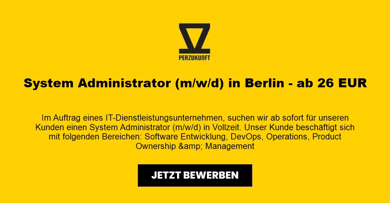 System Administrator (m/w/d) in Berlin - ab 27,81 EUR