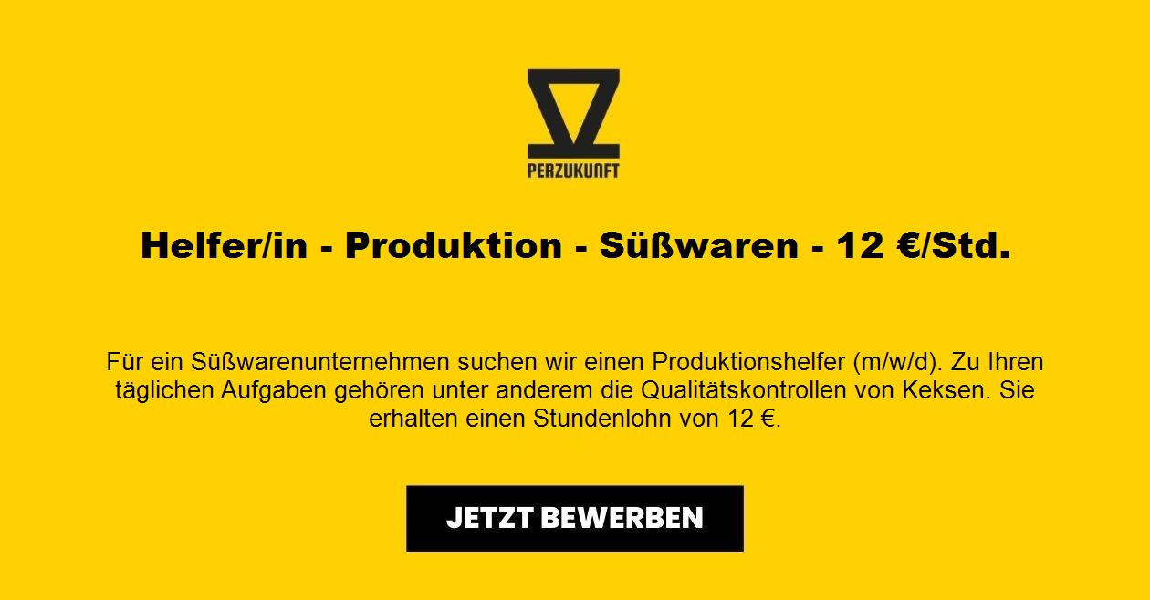 Helfer/in - Produktion - Süßwaren - 12,83 €/Std.
