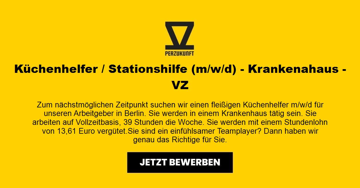 Küchenhelfer / Stationshilfe (m/w/d) - Krankenahaus - VZ