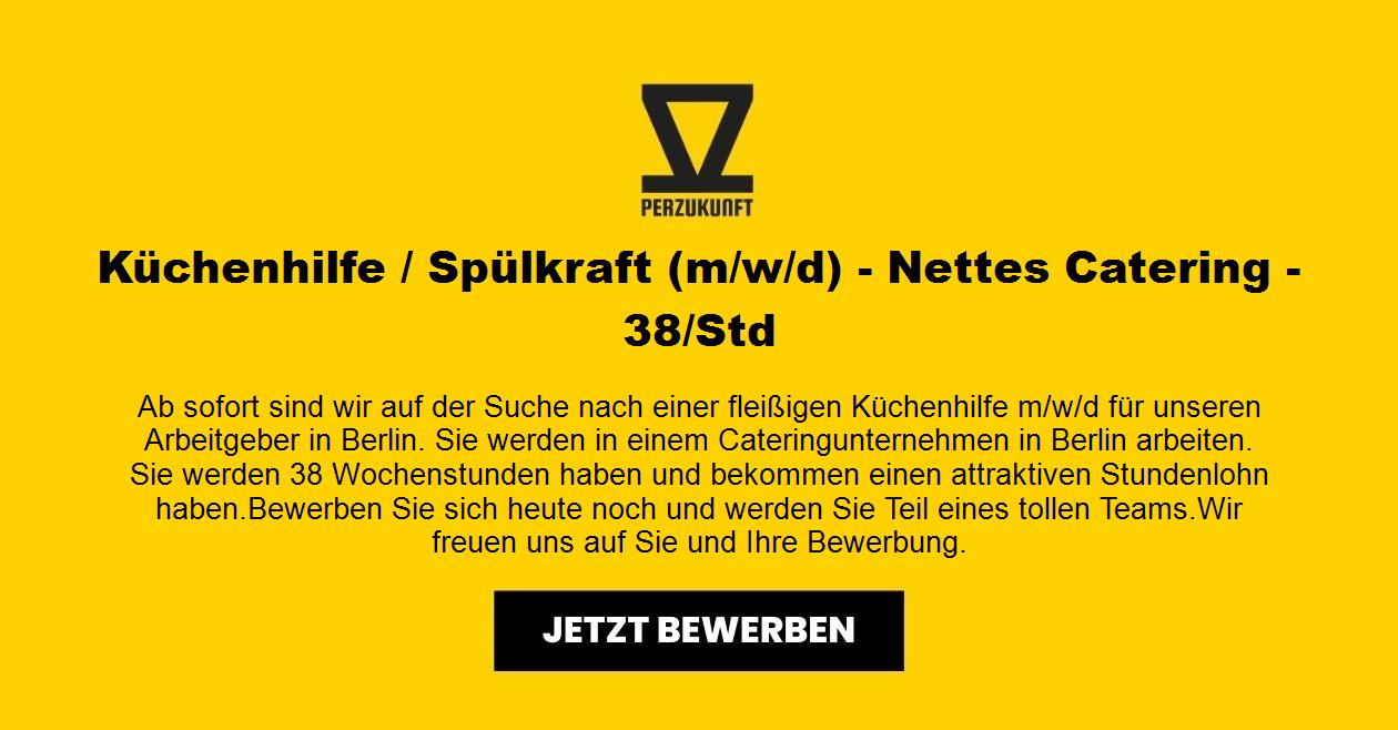 Küchenhilfe / Spülkraft (m/w/d) - Nettes Catering - 38/Std