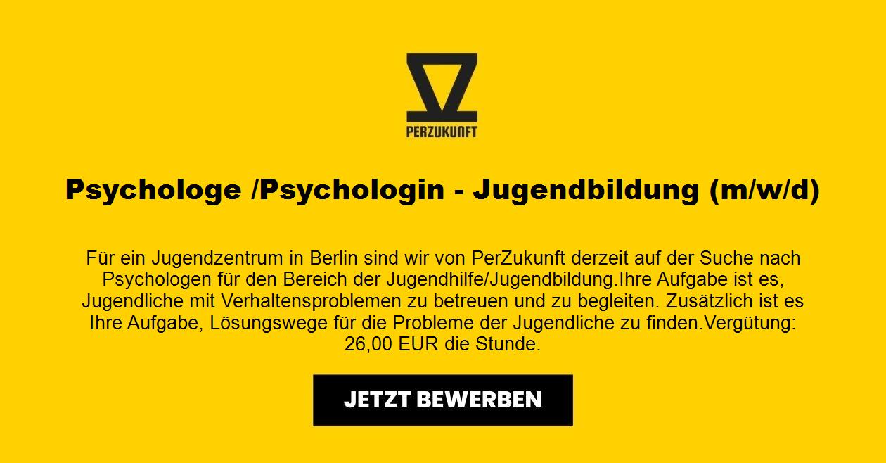 Psychologe /Psychologin - Jugendbildung (m/w/d)