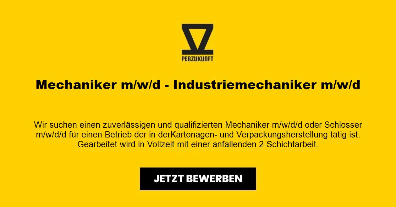 Mechaniker m/w/d - Industriemechaniker m/w/d