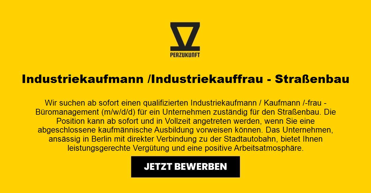 Industriekaufmann /Industriekauffrau - Straßenbau