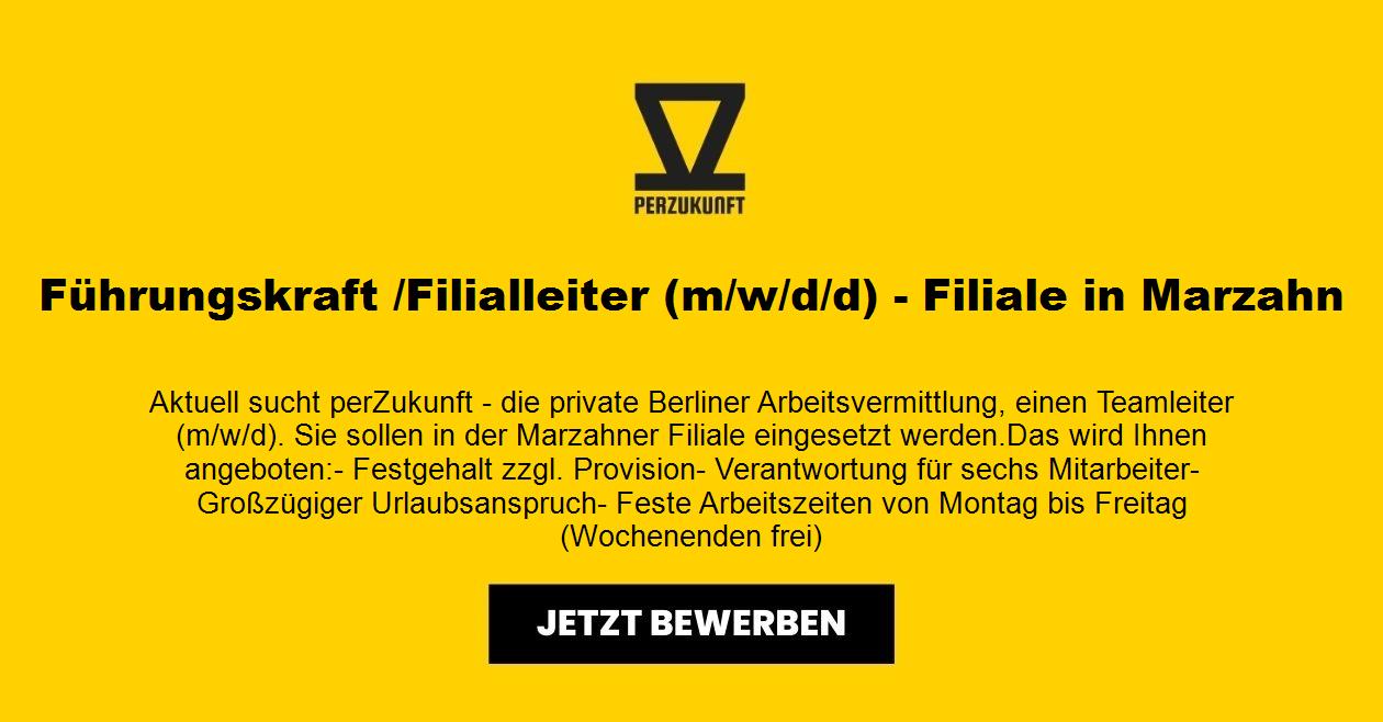Führungskraft /Filialleiter (m/w/d) - Filiale in Marzahn