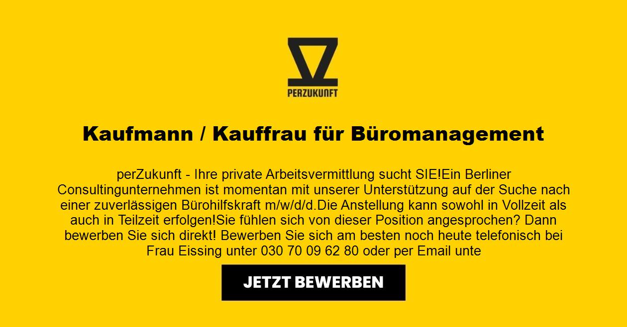 Kaufmann / Kauffrau für Büromanagement