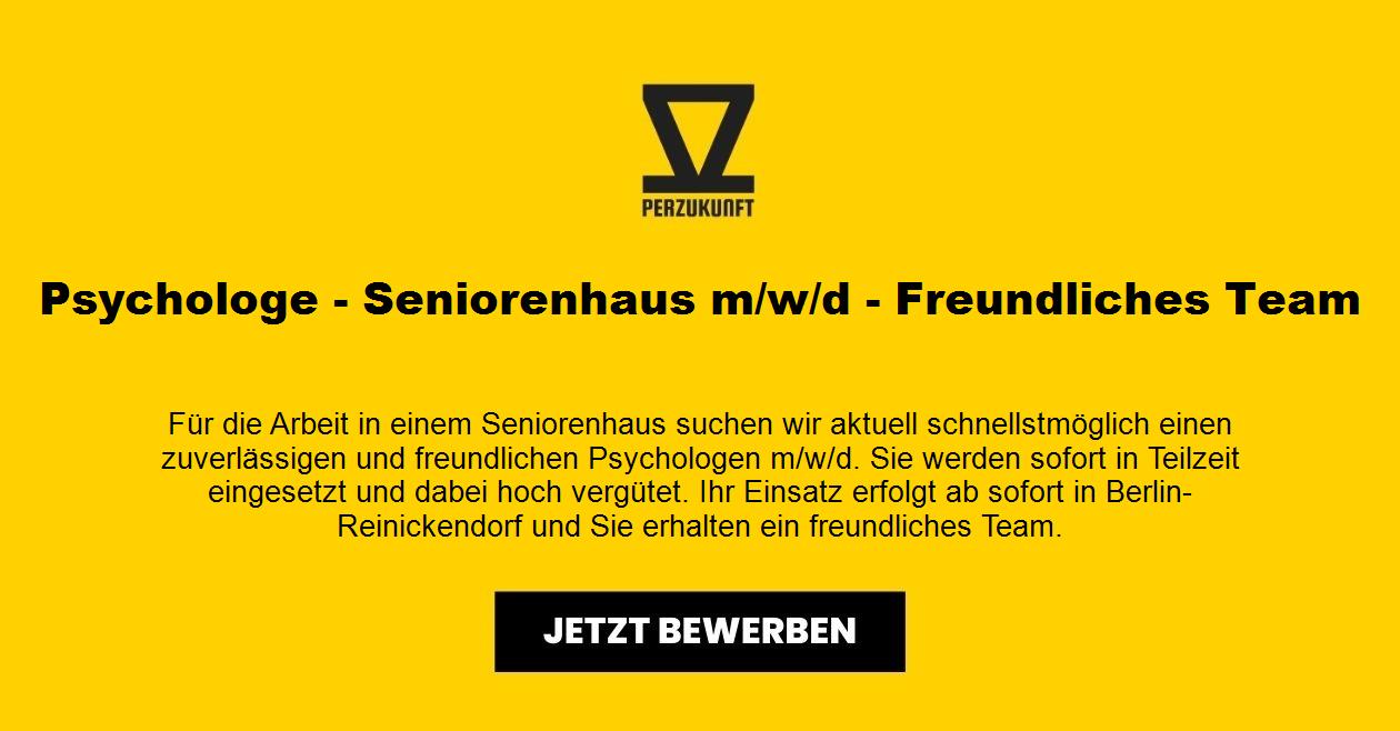 Psychologe - Seniorenhaus m/w/d - Freundliches Team