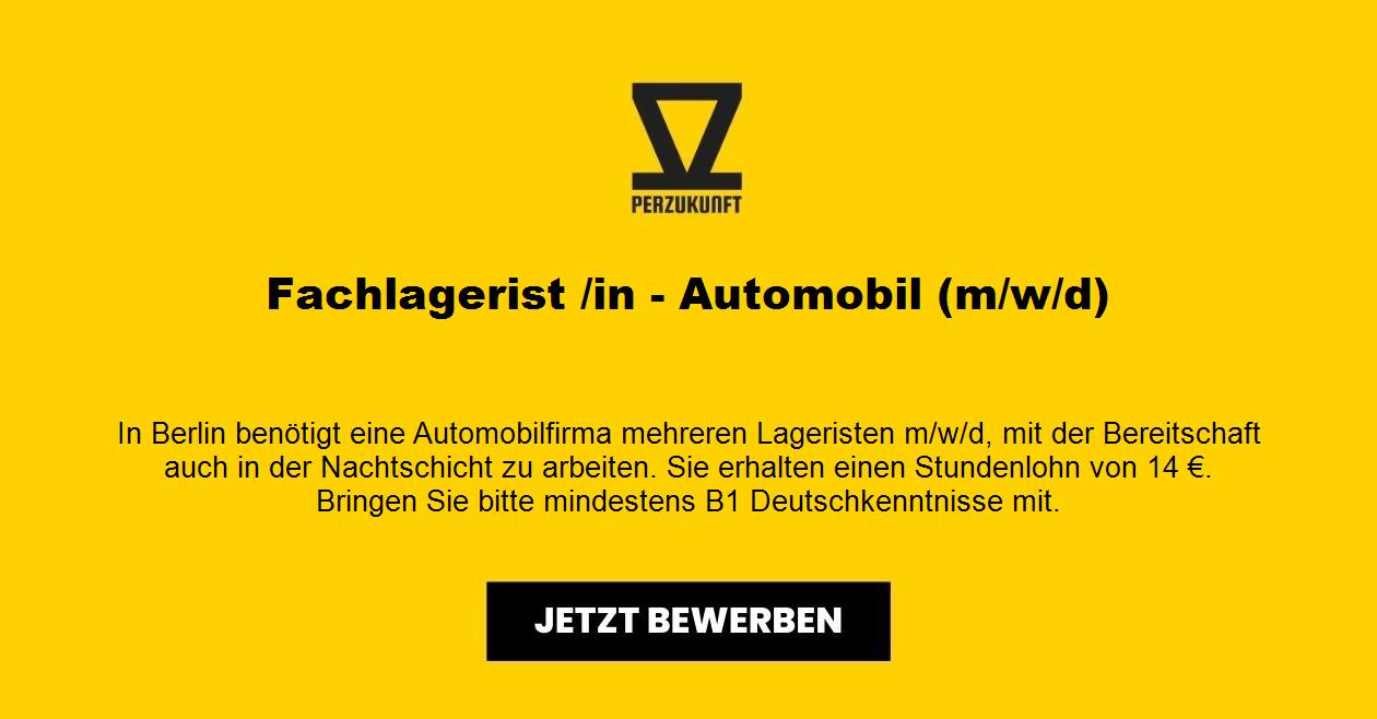 Fachlagerist /in - Automobil (m/w/d)