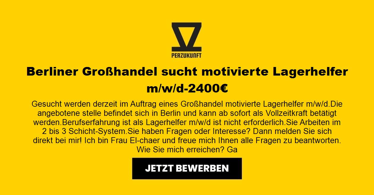 Berliner Großhandel sucht motivierte Lagerhelfer m/w/d-2566,80€