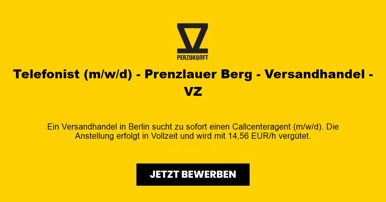 Telefonist (m/w/d) - Prenzlauer Berg - Versandhandel - VZ