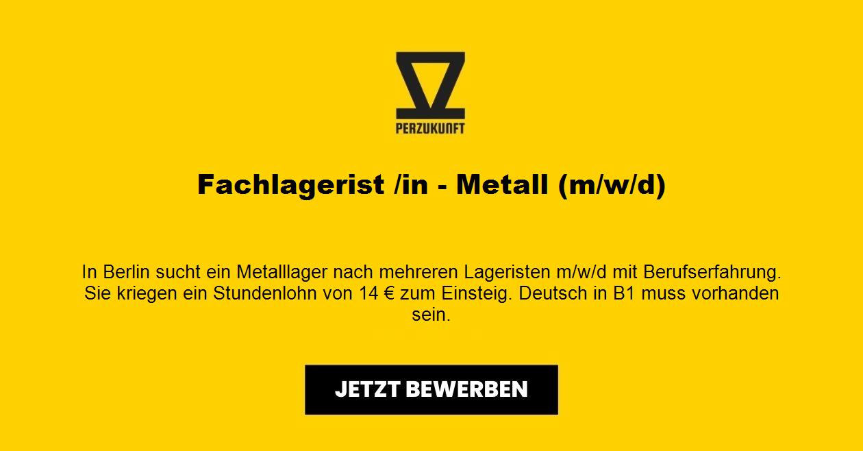 Fachlagerist /in - Metall (m/w/d)