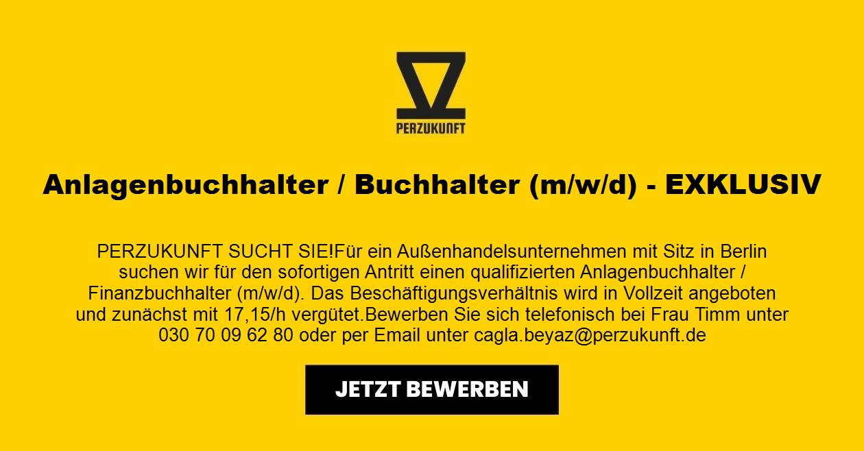 Anlagenbuchhalter / Buchhalter (m/w/d) - EXKLUSIV