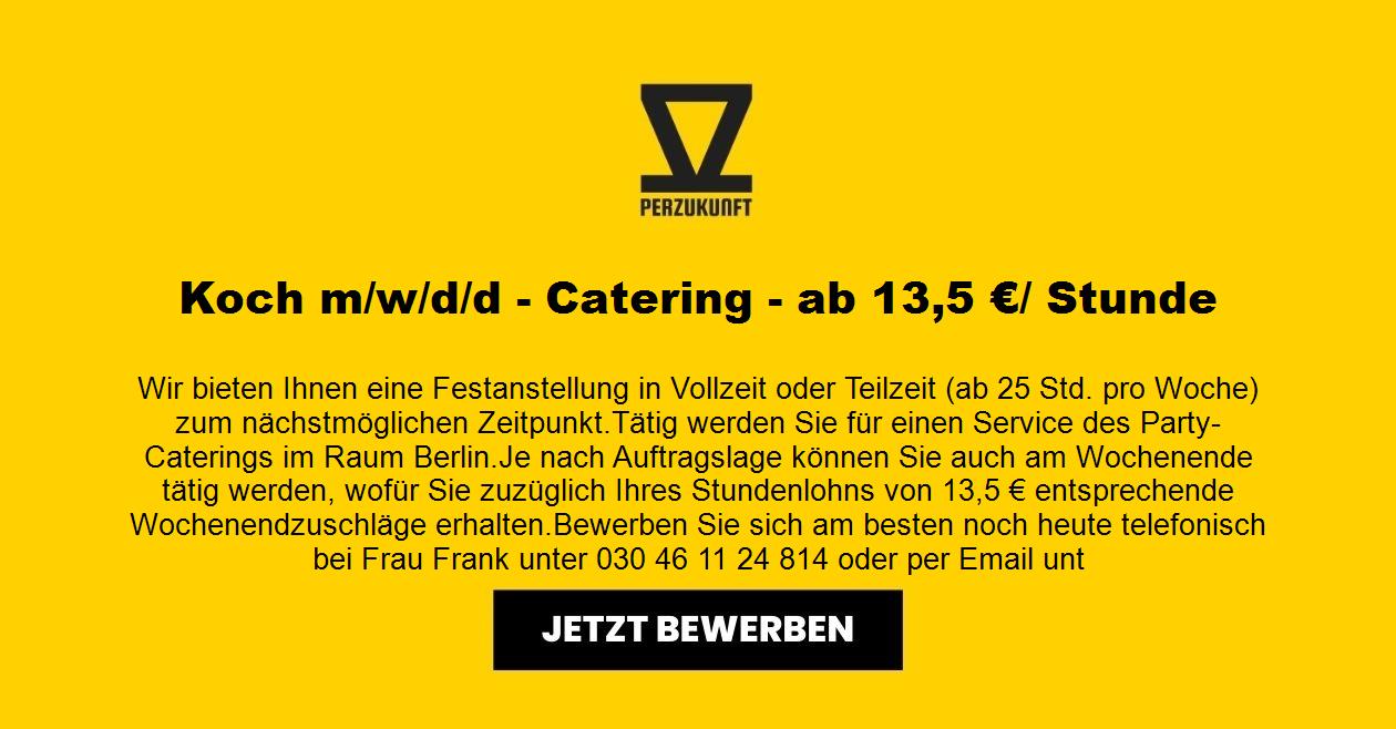 Koch m/w/d - Catering - ab 14,93 €/ Stunde