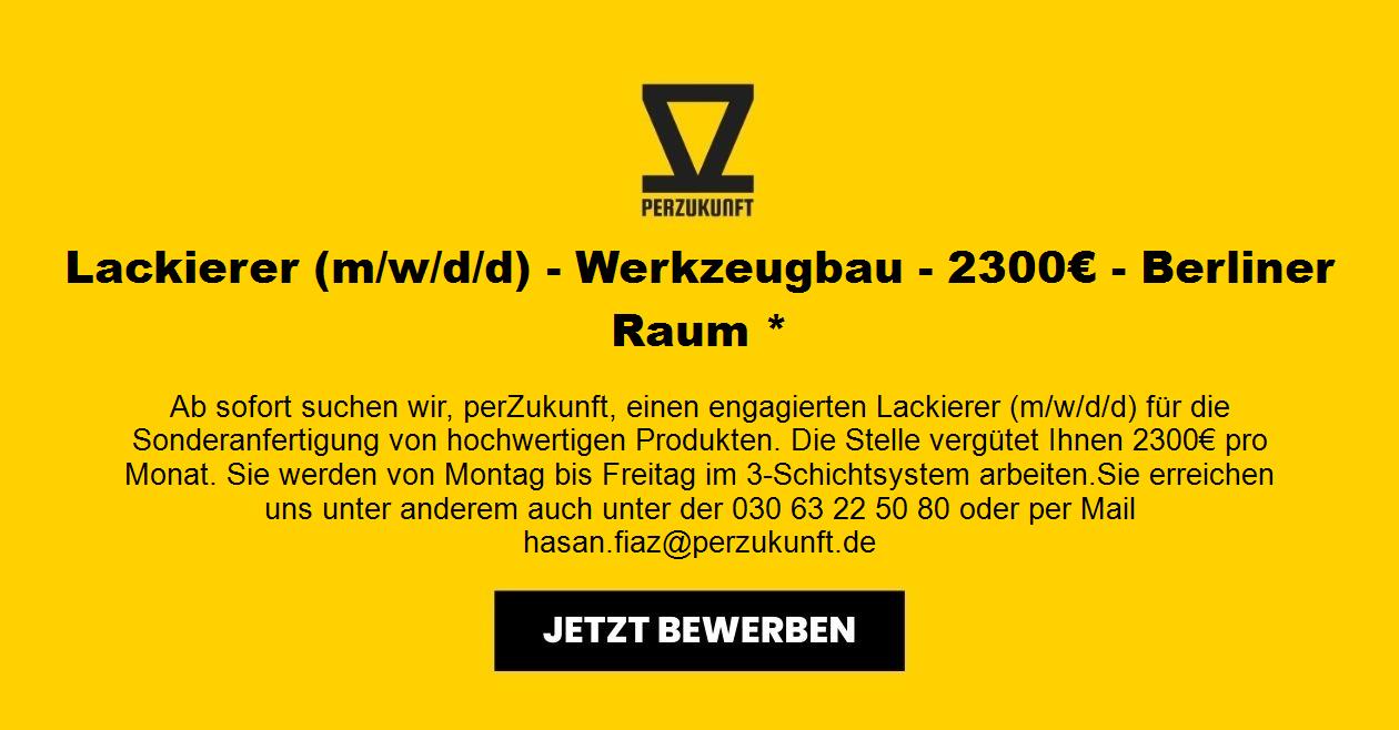 Lackierer (m/w/d) - Werkzeugbau - 2300€ - Berliner Raum *
