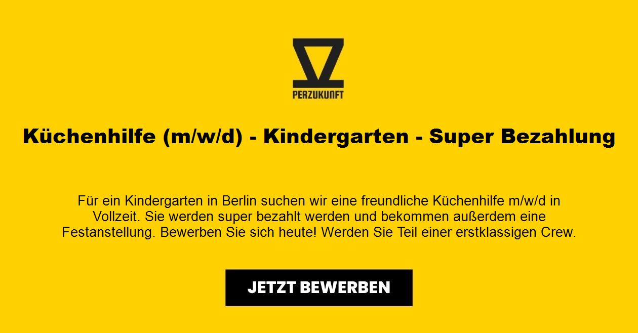 Küchenhilfe (m/w/d) - Kindergarten - Super Bezahlung