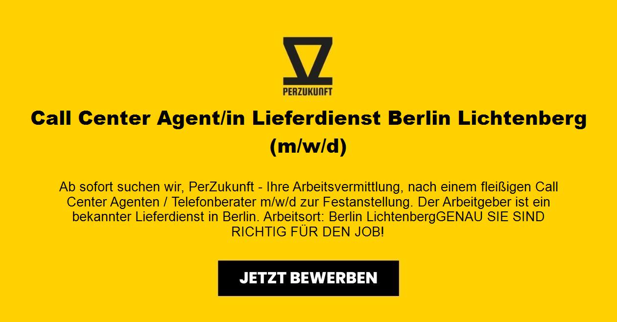 Call Center Agent/in Lieferdienst Berlin Lichtenberg (m/w/d)