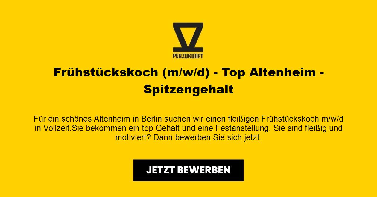 Frühstückskoch (m/w/d) - Top Altenheim - Spitzengehalt