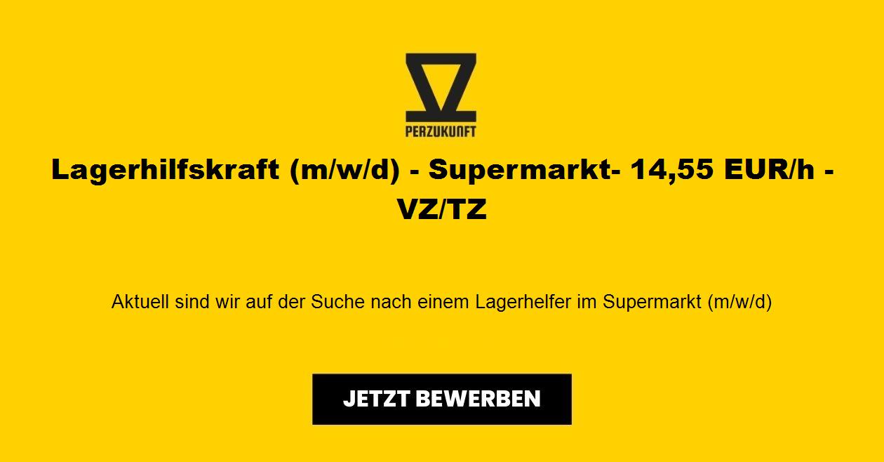 Lagerhilfskraft (m/w/d) - Supermarkt- 15,71 EUR/h - VZ/TZ