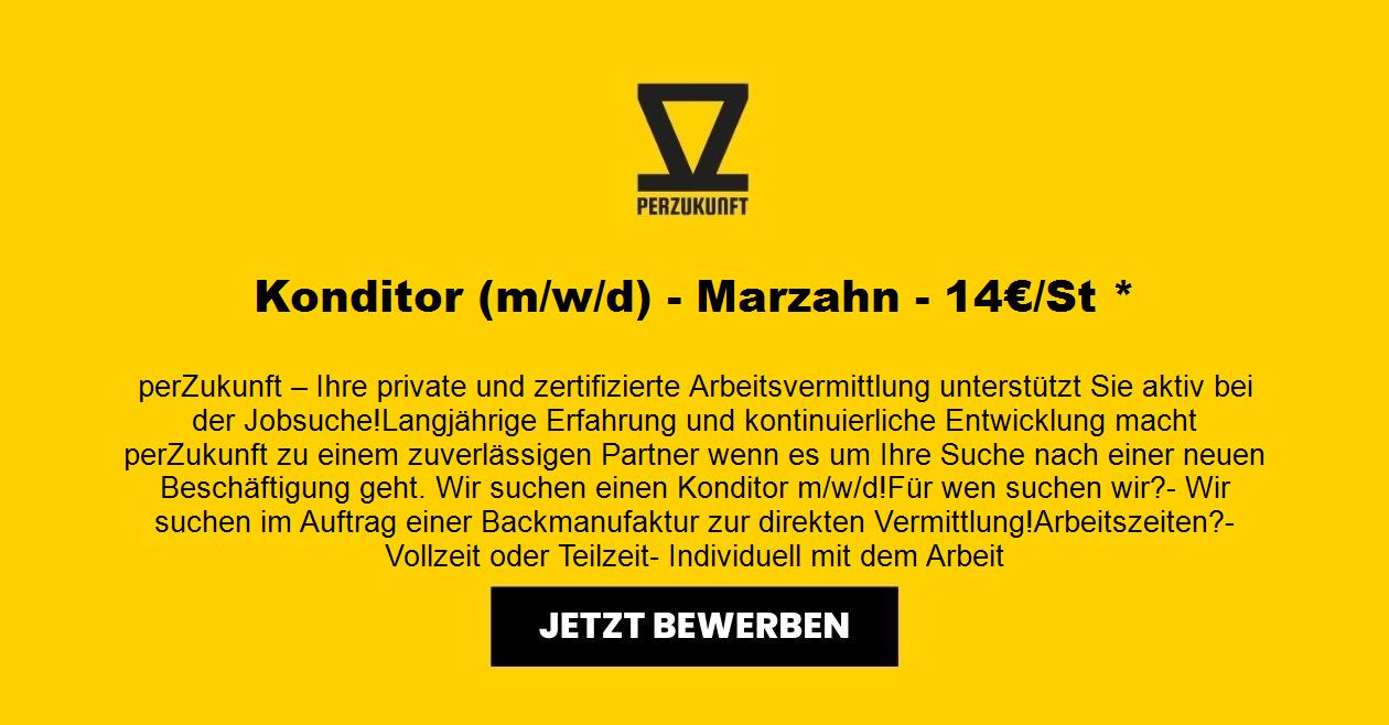 Konditor (m/w/d) - Marzahn - 15,48€/St *