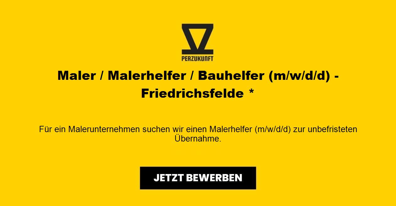 Maler / Malerhelfer / Bauhelfer (m/w/d) - Friedrichsfelde *