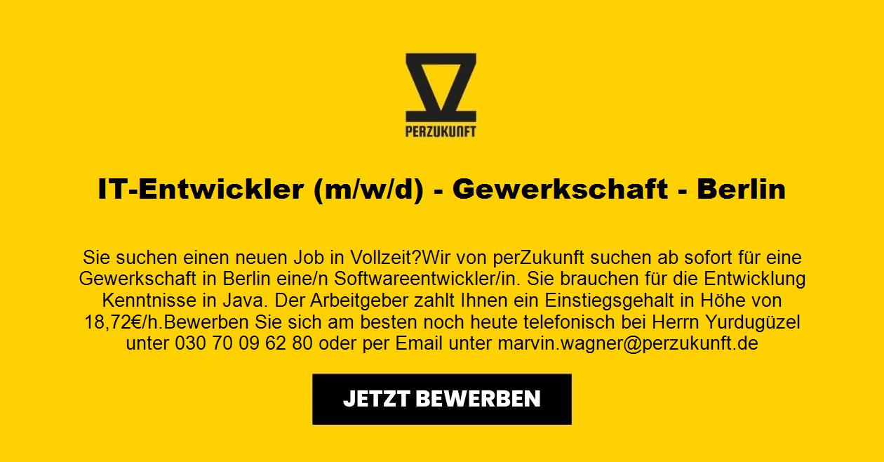 IT-Entwickler (m/w/d) - Gewerkschaft - Berlin