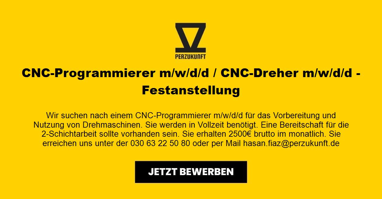 CNC-Programmierer m/w/d / CNC-Dreher m/w/d - Festanstellung