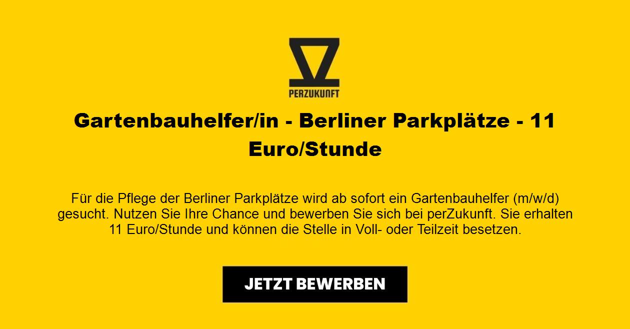 Gartenbauhelfer/in - Berliner Parkplätze - 12,83 Euro/Stunde