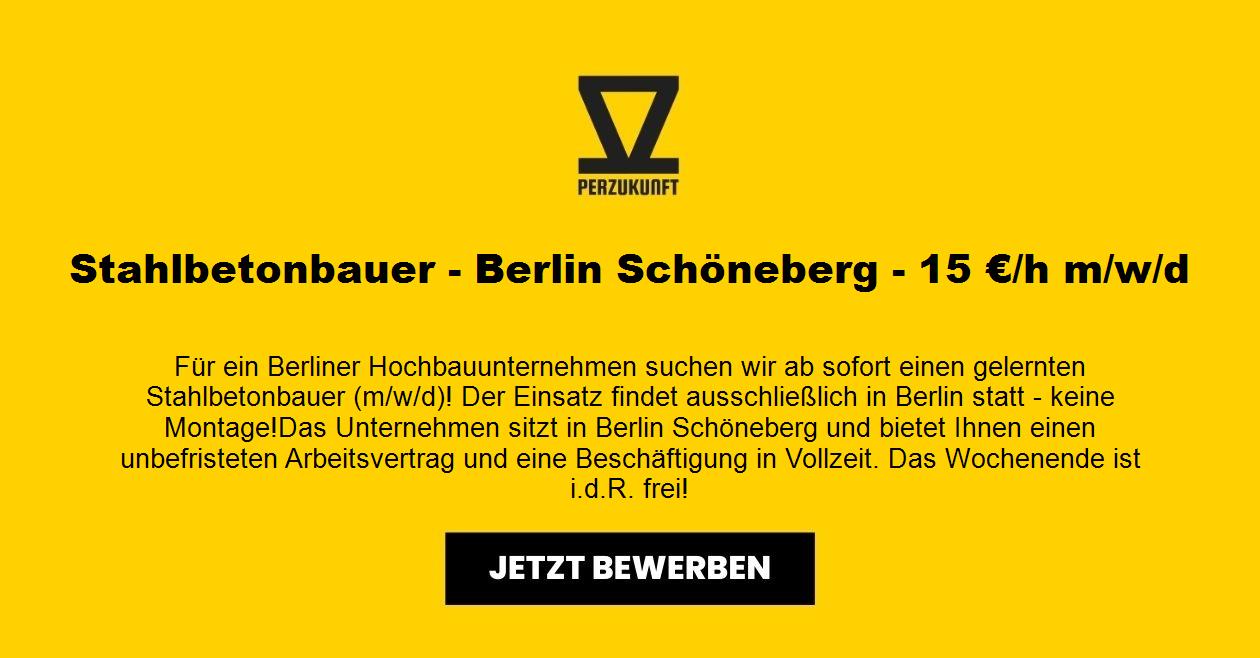 Stahlbetonbauer - Berlin Schöneberg - 15 €/h m/w/d