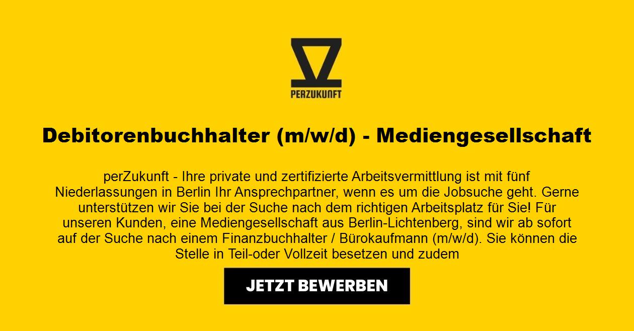 Debitorenbuchhalter (m/w/d) - Mediengesellschaft
