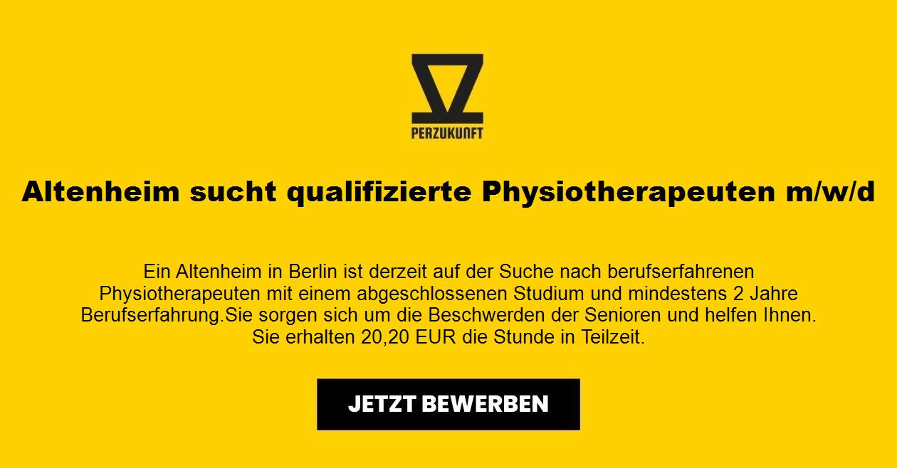 Altenheim sucht qualifizierte Physiotherapeuten m/w/d