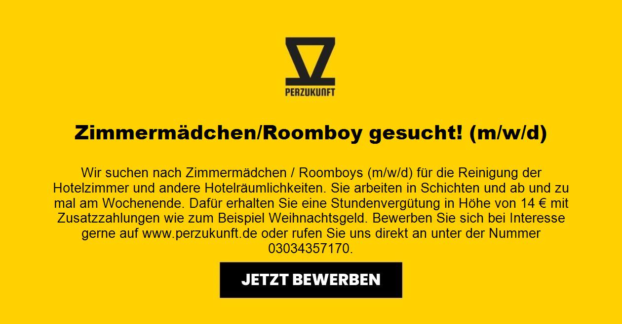 Zimmermädchen/Roomboy gesucht! (m/w/d)