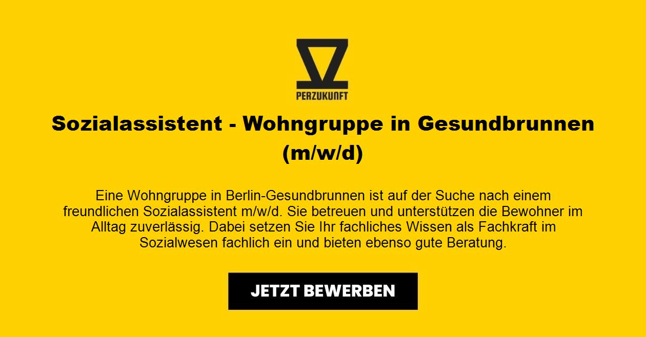 Sozialassistent - Wohngruppe in Gesundbrunnen  (m/w/d)