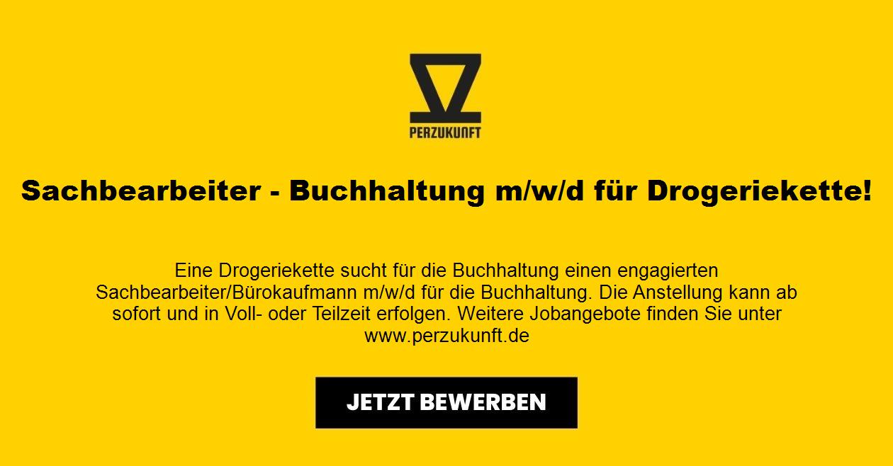 Sachbearbeiter - Buchhaltung m/w/d für Drogeriekette!