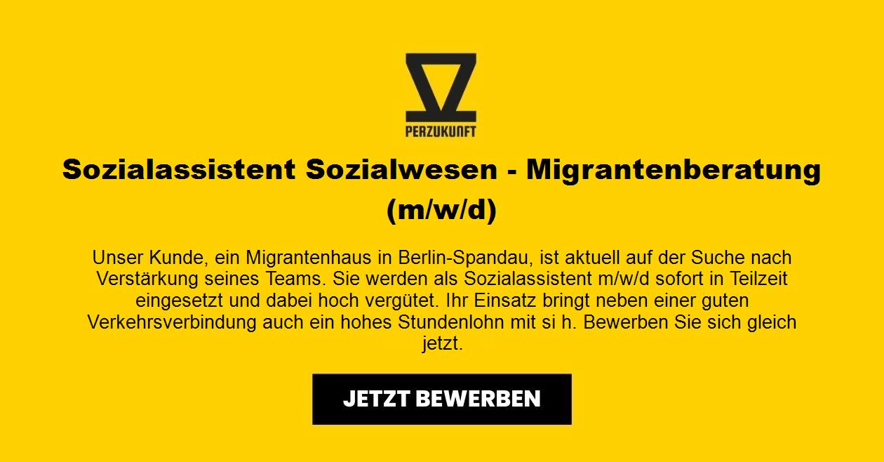 Sozialassistent Sozialwesen - Migrantenberatung (m/w/d)