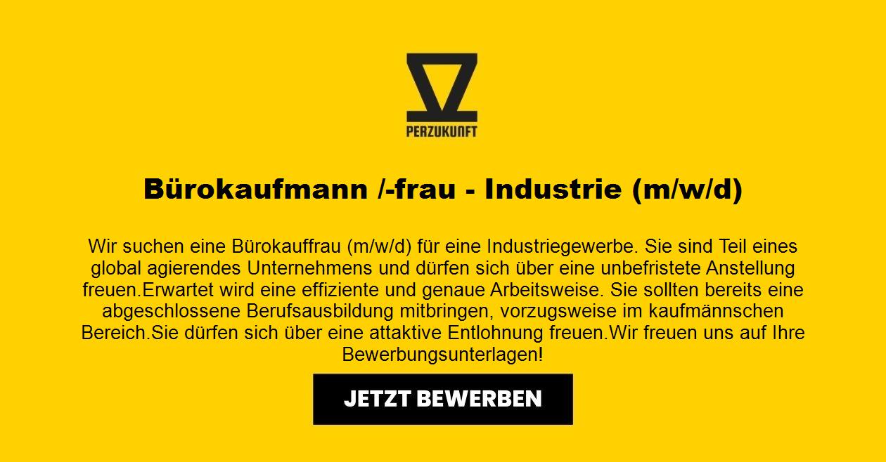 Bürokaufmann /-frau - Industrie (m/w/d)