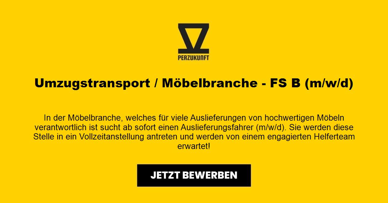 Umzugstransport / Möbelbranche - FS B (m/w/d)