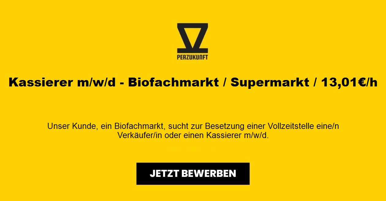 Kassierer m/w/d - Biofachmarkt / Supermarkt / 13,01€/h