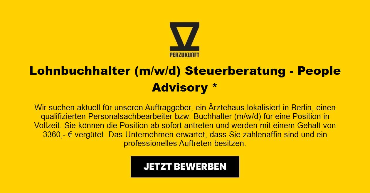 Lohnbuchhalter (m/w/d) Steuerberatung - People Advisory *