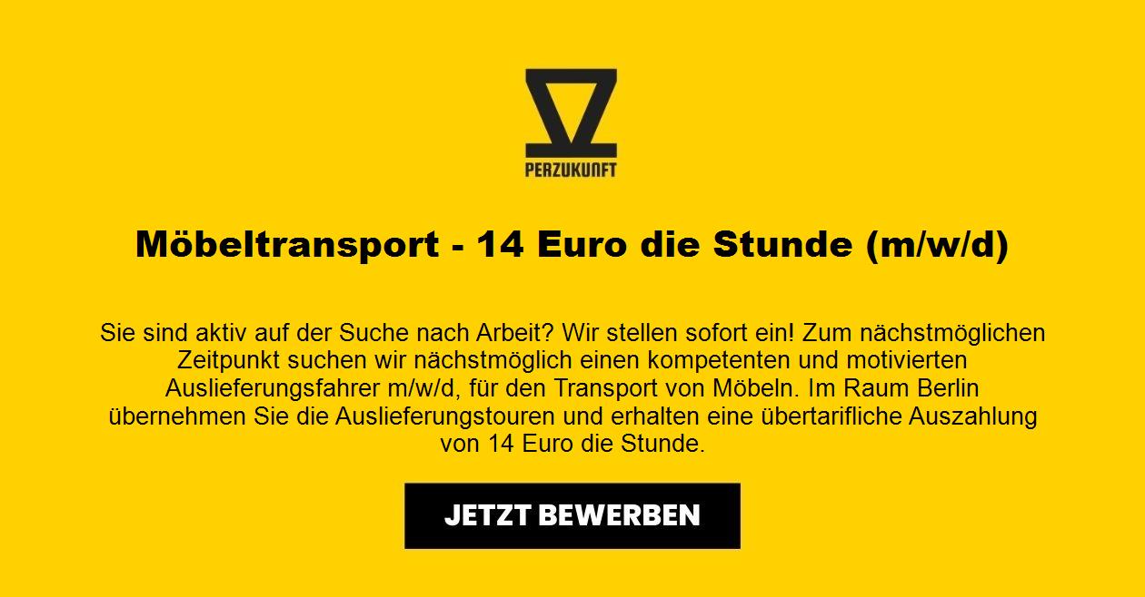 Möbeltransport - 14 Euro die Stunde (m/w/d)