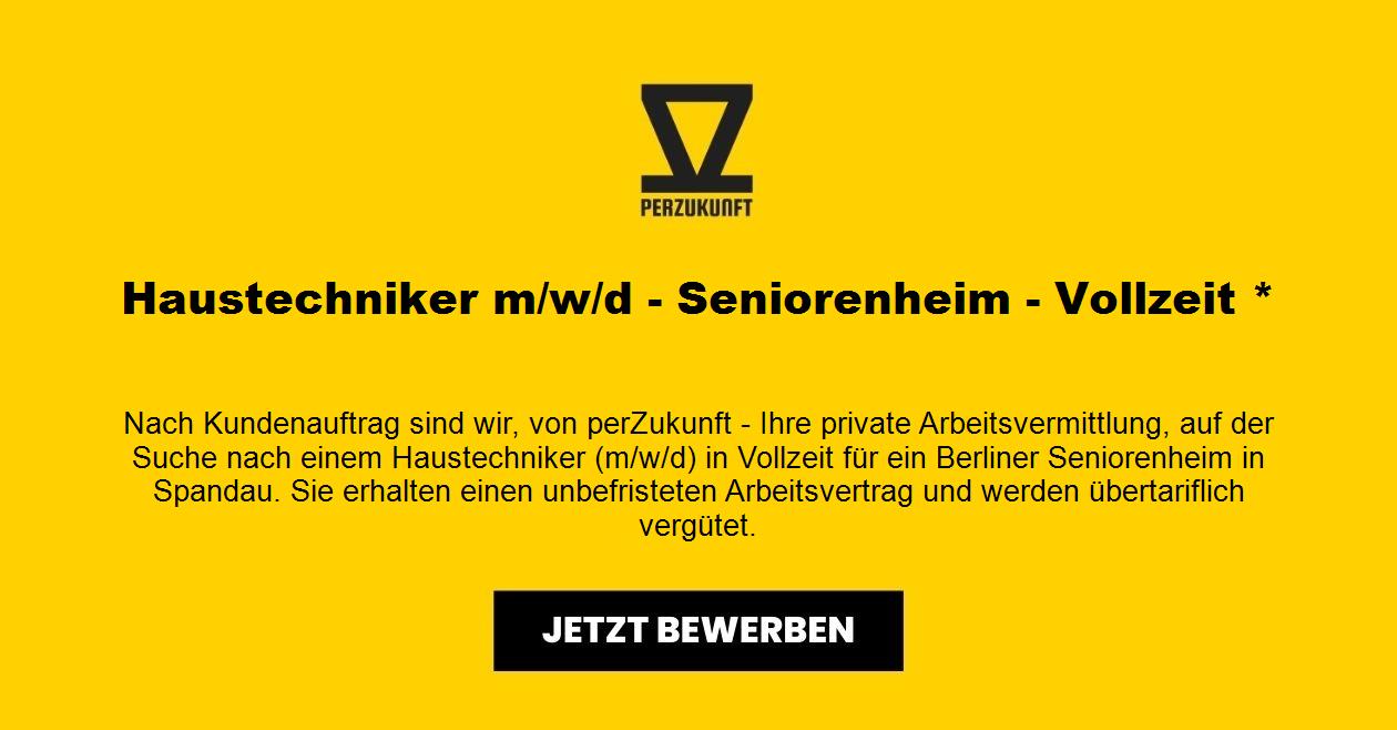 Haustechniker m/w/d - Seniorenheim - Vollzeit *